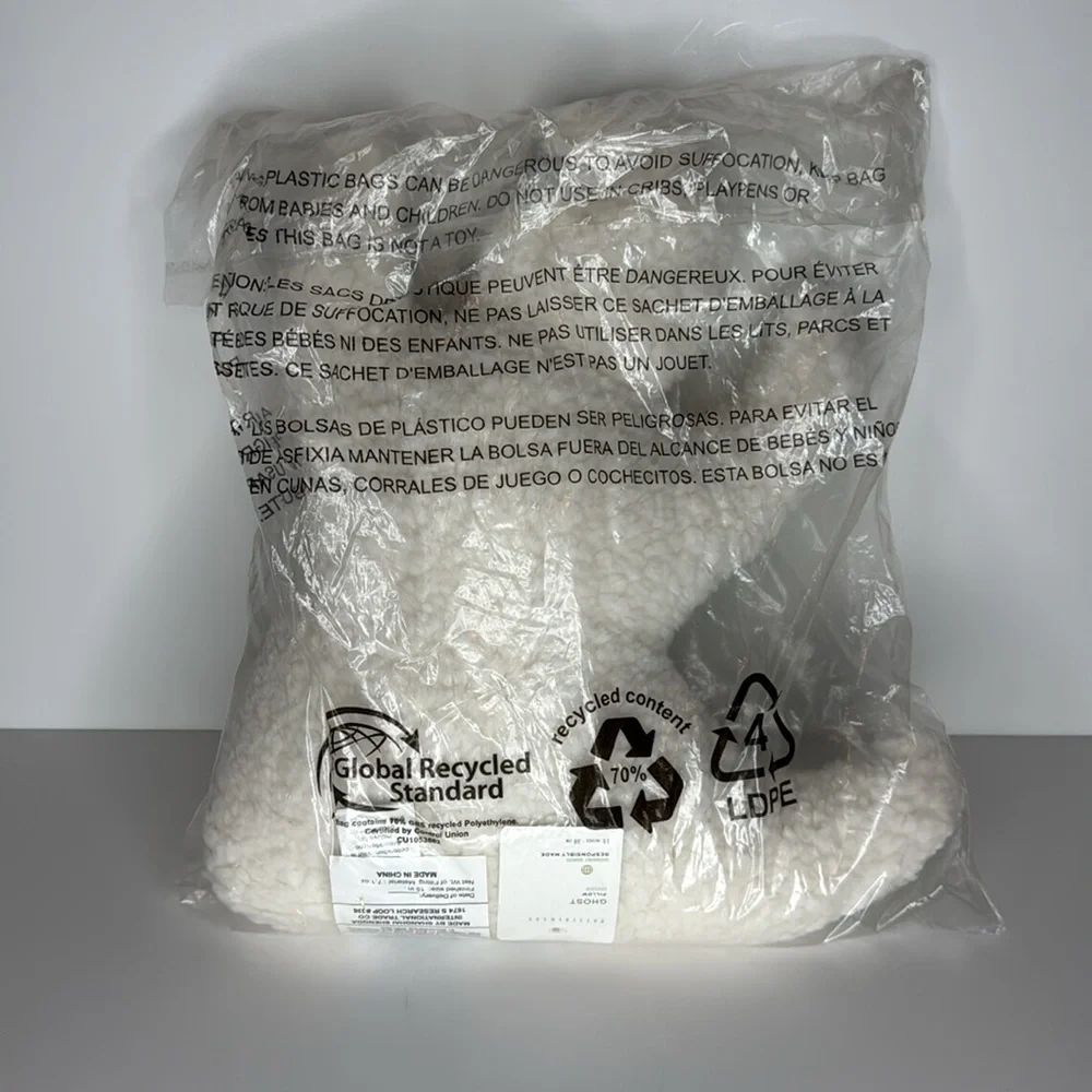 Pottery Barn ghost shaped pillow